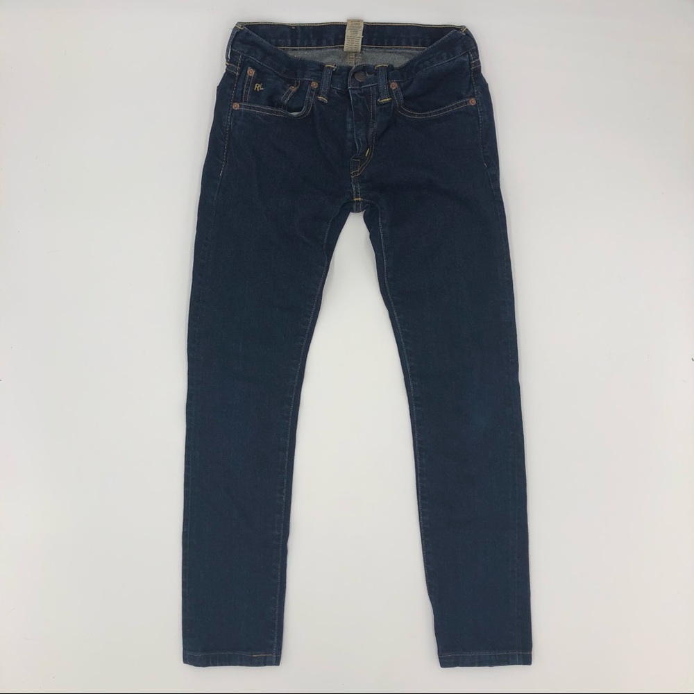 Double RL RRL Selvedge Stretch Skinny Fit Jeans 25